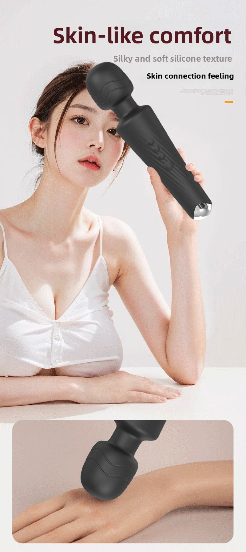 Cross-border AV Vibrator Female Masturbation Massager Clitoral Stimulation Adult Sex Toys Silicone