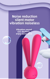 Liquid G-Spot Full Coverage Silicone Vibrator Rabbit Female Masturbation Device Massage Stick Adult Sex Toys