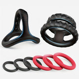 Shark Head Semen Locking Ring Liquid Silicone Male Wearable Prepuce Ring Resistant Ring Physical Delay Adult Products