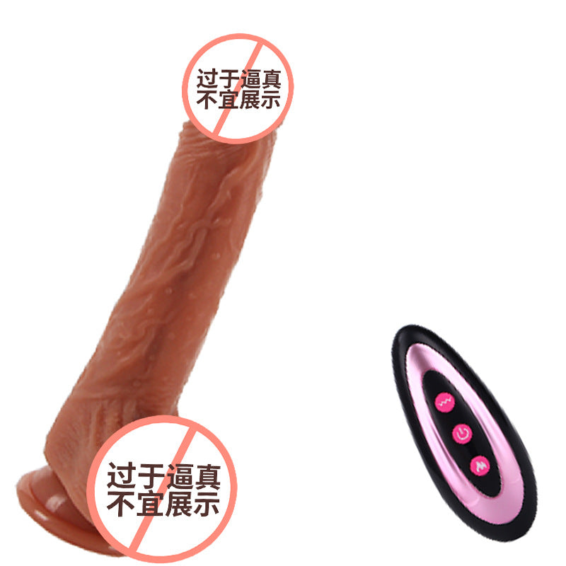 Simulated Electric Telescopic Dildo Caesar Emperor Professional Female Device Liquid Silicone Dildo