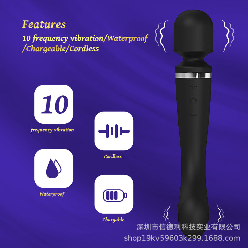 Female Orgasm Vibrator Masturbator Adult Sex Toys Couple Flirting Sex Av Massage Stick