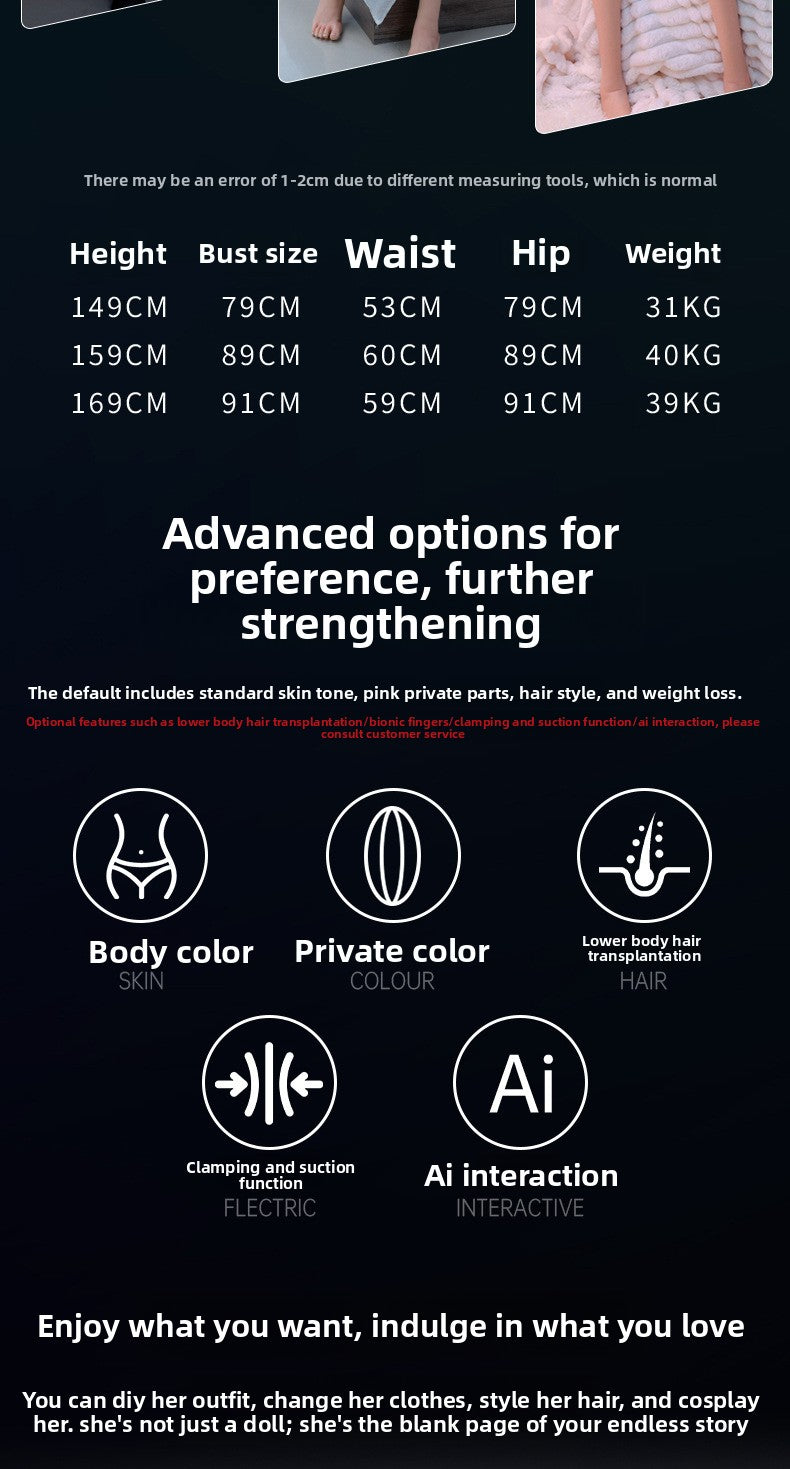 Silicone Doll Realistic Adult Male Sex Toy Non-Inflatable Full Body Skeleton Doll