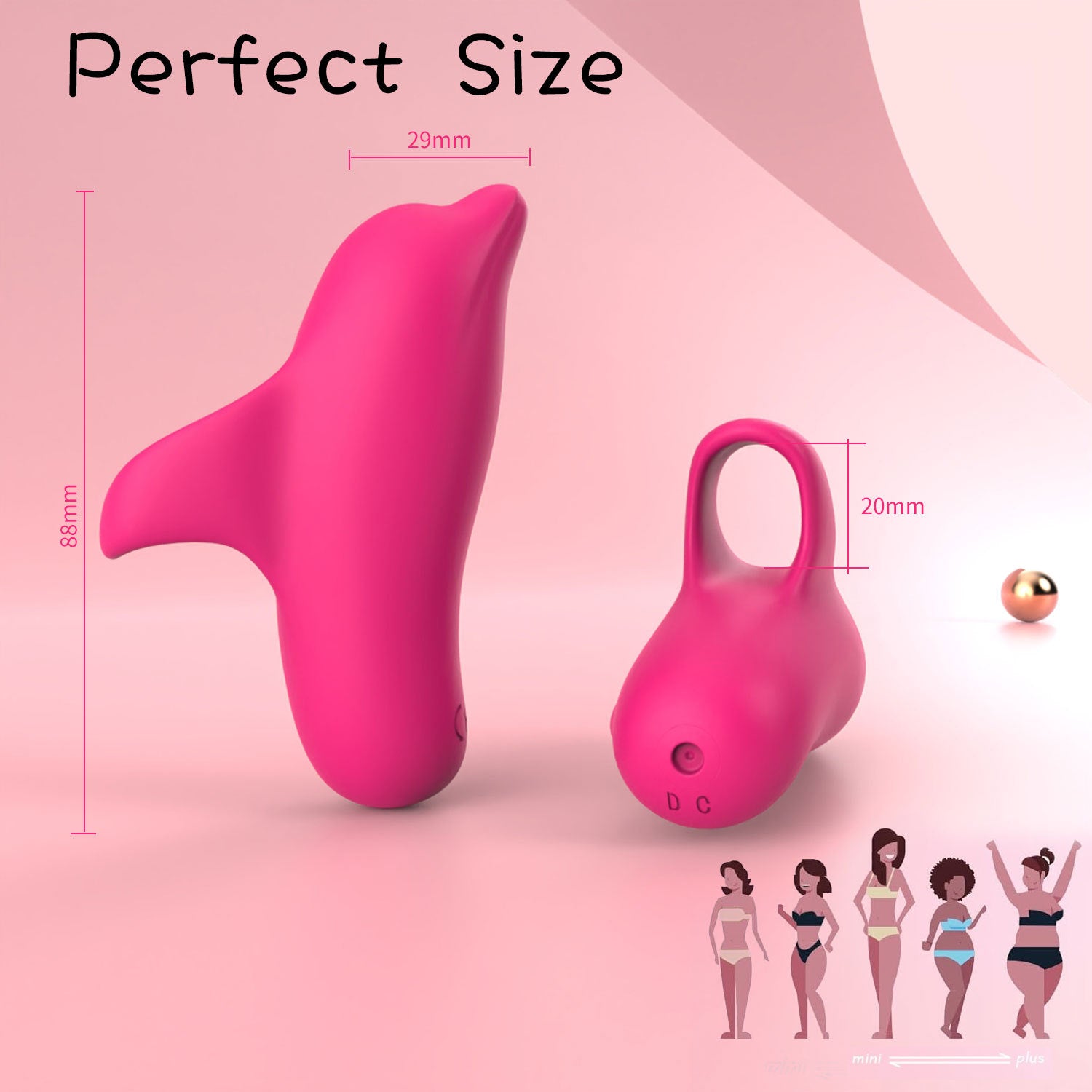 AITT Female Toy Strong Vibration Silent app Remote Control Vibrator for Outdoor Wear, Sexy Instant Trendy Magic Vibrator