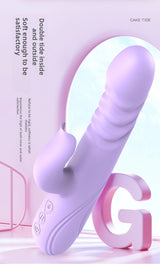 Multi-frequency Telescopic Automatic Heating G-spot Instant Thrusting Vibrating Massager Wand Female Essential Masturbation Device