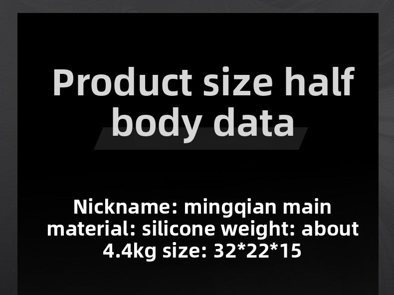 Full Silicone Realistic Half Body Male Sex Toy Vaginal and Anal Sex Doll Silicone Molded Butt