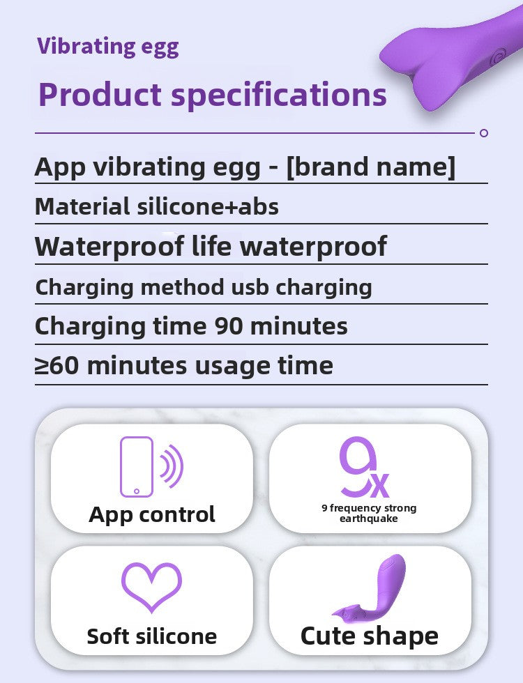 Little Whale App Remote Control Vibrator for Women G-Spot Orgasm Masturbator