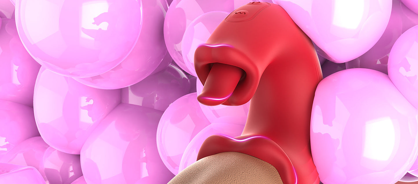 Cross-border New Product Female Simulated Tongue Vibrating Masturbator Tongue Licking Vibrator Adult Flirting Sex Toys Wholesale