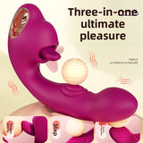 New three-in-one vibrator tongue licking and flapping vibrator G-spot flapping into I-person products female masturbator