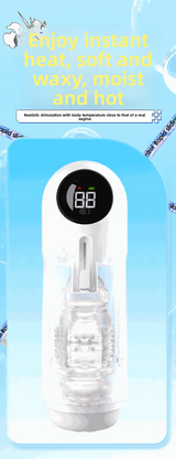 Fully Automatic Telescopic Vibrating Heating Aircraft Cup Male Masturbator Penis Exerciser Adult Sex Toys