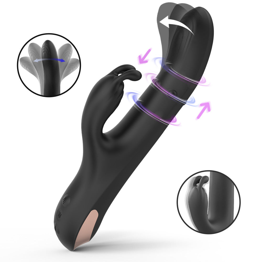Rotating Bead Telescopic Vibrator for Women Strong Vibration Insertion Adult Toy Female Masturbation Sex Toy