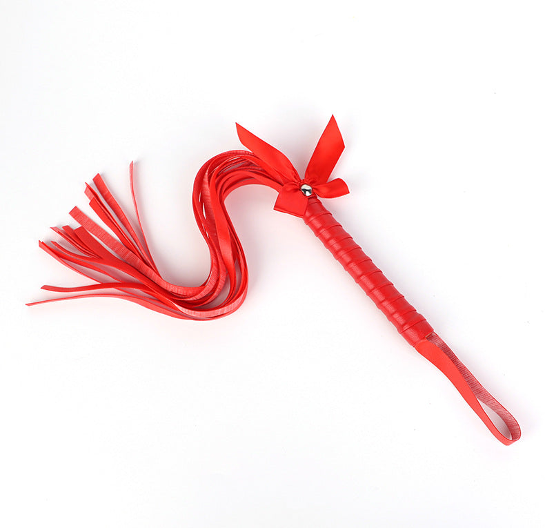 SM Props PVC Erotic Whip Training Punishment Bowknot Erotic Whip Alternative