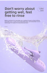 Automatic Heating Telescopic Tongue Licking G-Spot Instant Climax Vibrating Massager for Women Adult Masturbator