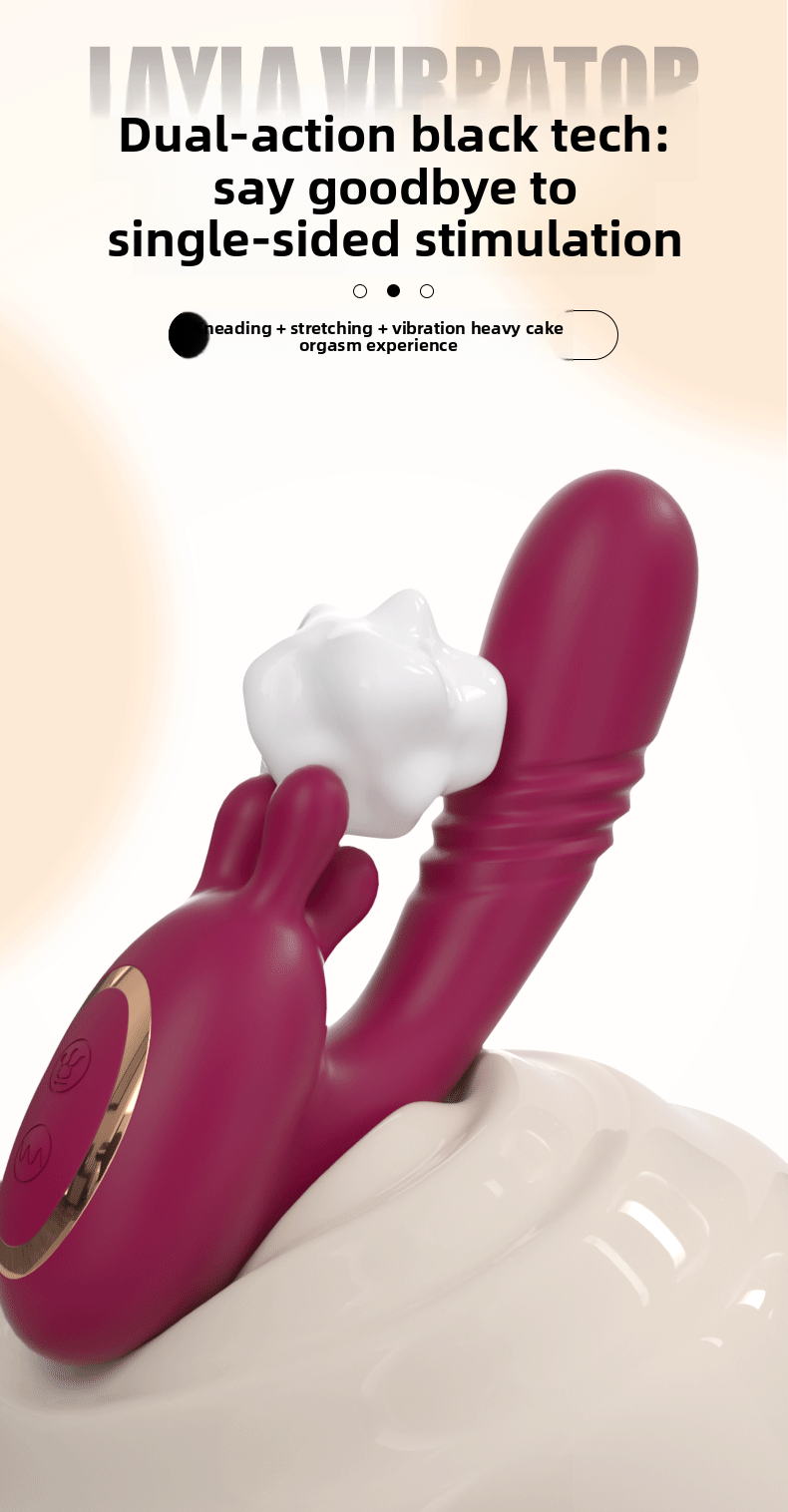 Kneading Vibrator Insertable Telescopic Female Masturbator Adult Toy Sex Product Vibrator for Women Strong Vibration