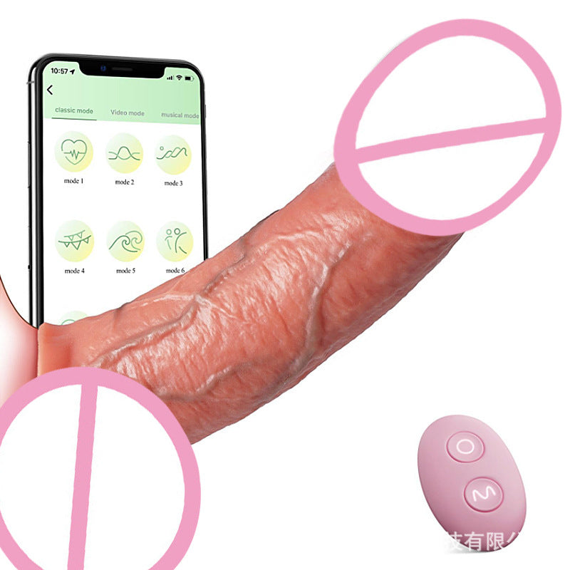 Silicone Penis Sleeve Electric Realistic Male Wearable Enlargement Thickening Dildo Sleeve Adult Products