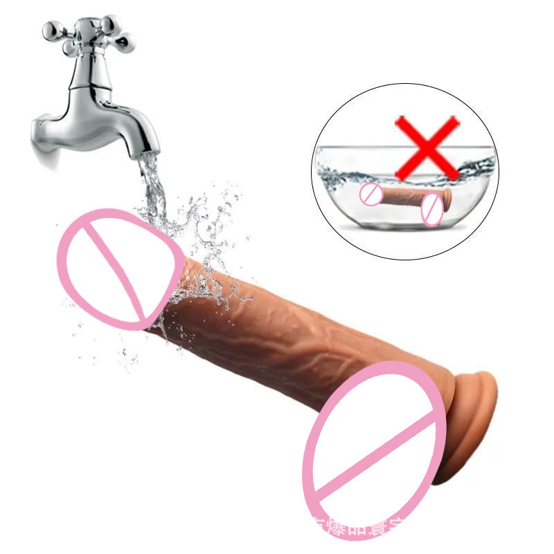 Silicone Artificial Penis Electric Telescopic Soft Flesh Realistic Female Masturbator Fake Penis Adult Sex Toys