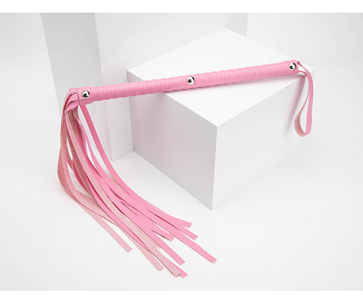 SM Sex Toys Long Handle Whip PVC Three-Nail Loose Whip Punishment Queen Whip Alternative Adult Products