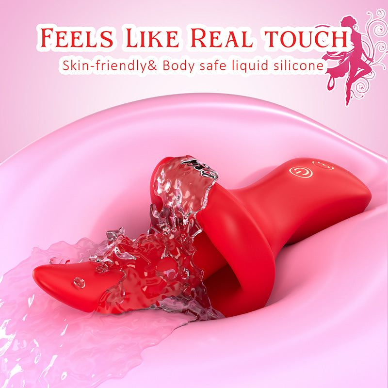 Cross-border New Product Female Masturbator Mouth Sucking Tongue Vibrator Adult Sex Toys Massage Device