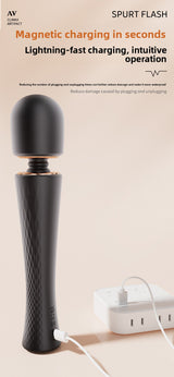 Strong Vibration Shoulder and Neck Massager Muscle Relaxation Female High Frequency Vibration Electric Full Body Meridian AV Massager