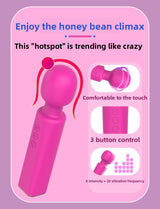 Female AV Wand Vibration 20 Frequency 8 Speed Handheld Massage Wand USB Charging Foreign Trade Hot Selling Sex Toys