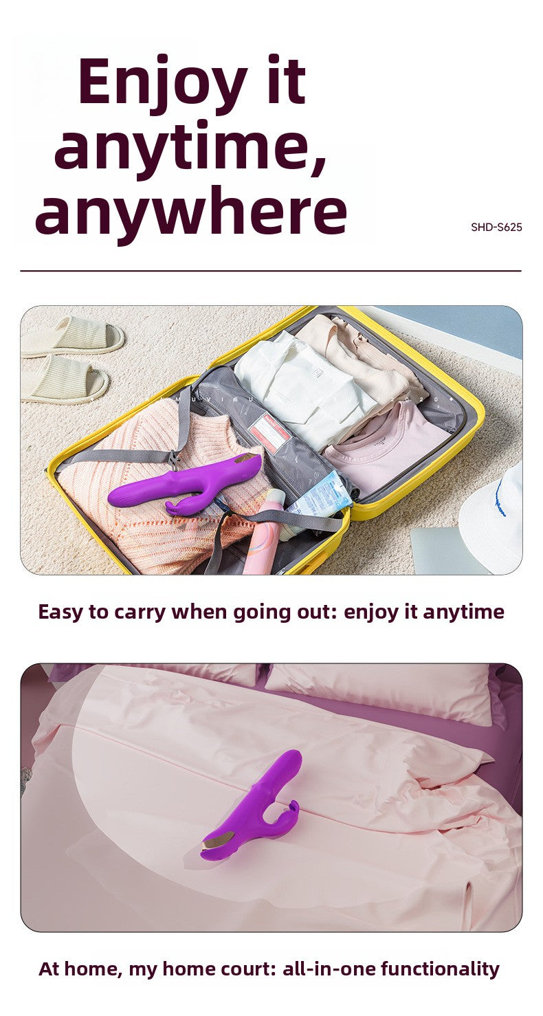 Rotating Bead Telescopic Vibrator for Women Strong Vibration Insertion Adult Toy Female Masturbation Sex Toy