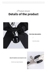 Sex Toys Props Bow Bell Nipple Clips Female Flirting Teasing Nipple Clips
