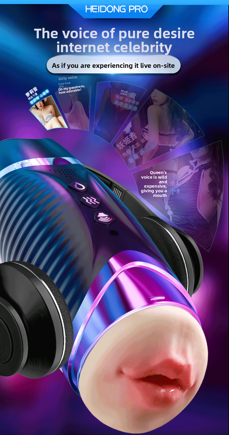 Airplane Cup Fully Automatic Intelligent Heating Telescopic Male Masturbator Clip Suction Cup Adult