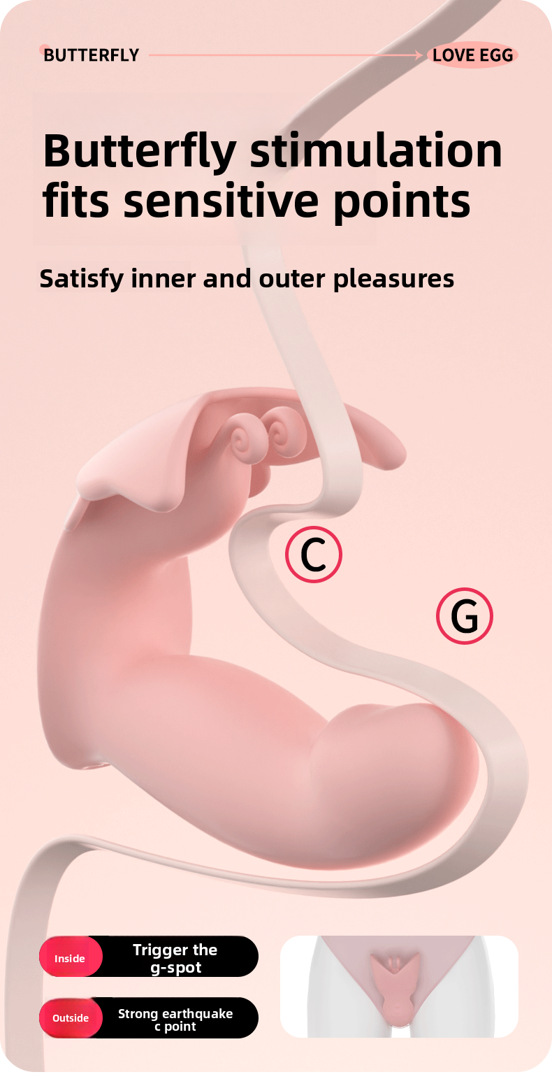 Butterfly Wearable Vibrator Remote Control Masturbator Female Toy Adult Product Vibrator Insertion