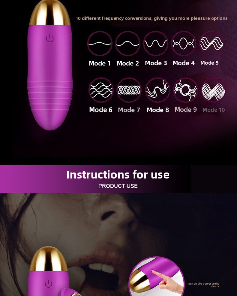 Female Wireless Vibrator Remote Control Silent Female Masturbator