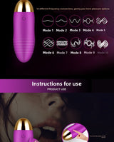 Female Wireless Vibrator Remote Control Silent Female Masturbator