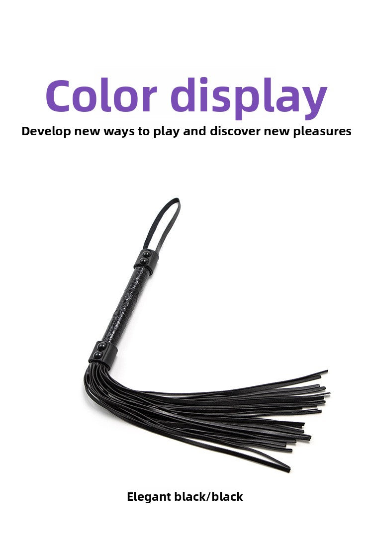 Hot Selling SM Prop Whip PU Leather Diamond Pattern Erotic Whip Sex Training SP Torture Tool Tassel Whip