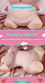 Masturbator Airplane Cup Big Butt Dual Hole Dual Channel Realistic Doll Sitting Posture Neighbor Sister Half Body Silicone Mini