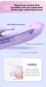 Automatic Heating Telescopic Tongue Licking G-Spot Instant Climax Vibrating Massager for Women Adult Masturbator