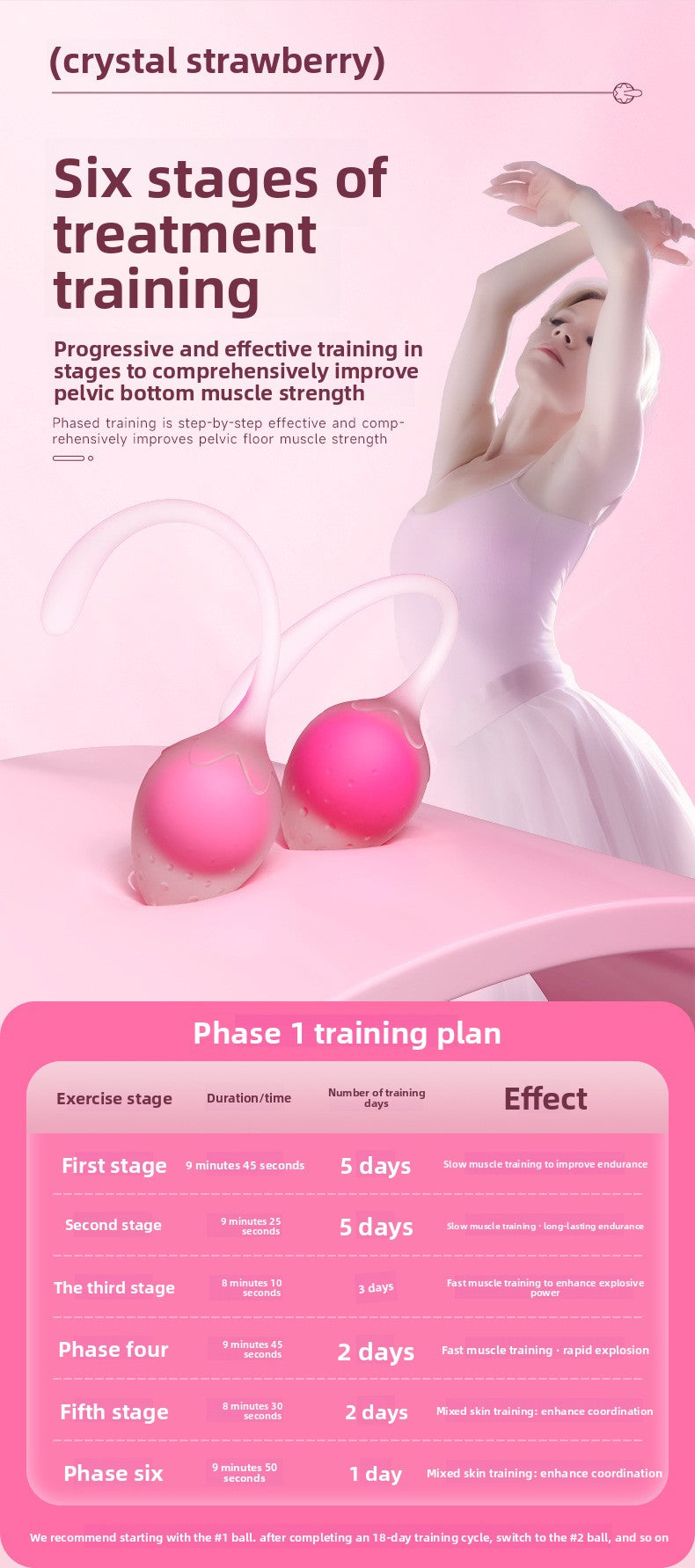 Vaginal Dumbbell Pelvic Floor Muscle Repair Sex Toys Kegel Ball Dumbbell Vaginal Exerciser Can Be Pasted