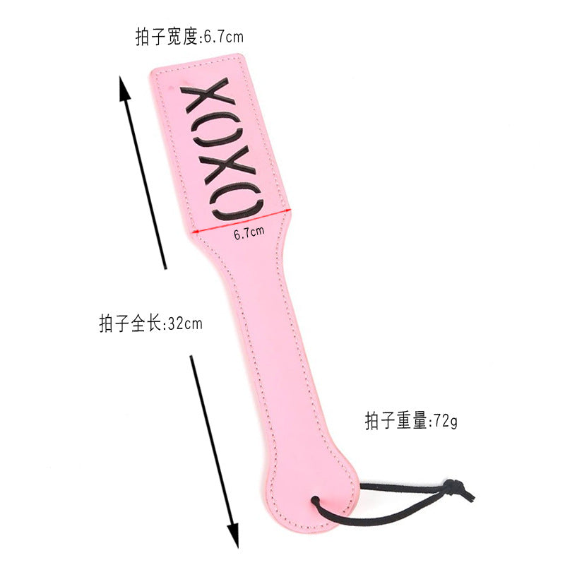 Adult Sex Toys SM Props XOXO Leather Letter Spanker SP Punishment Training Sex Discipline Ruler Manufacturer