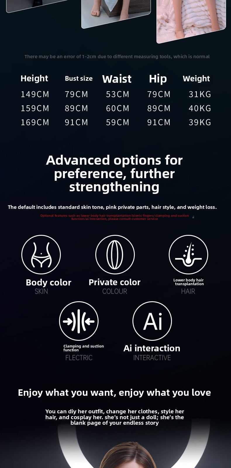 Silicone Doll Full Body Entity Non-Inflatable Smart Adult Sex Products Entity Doll for Men