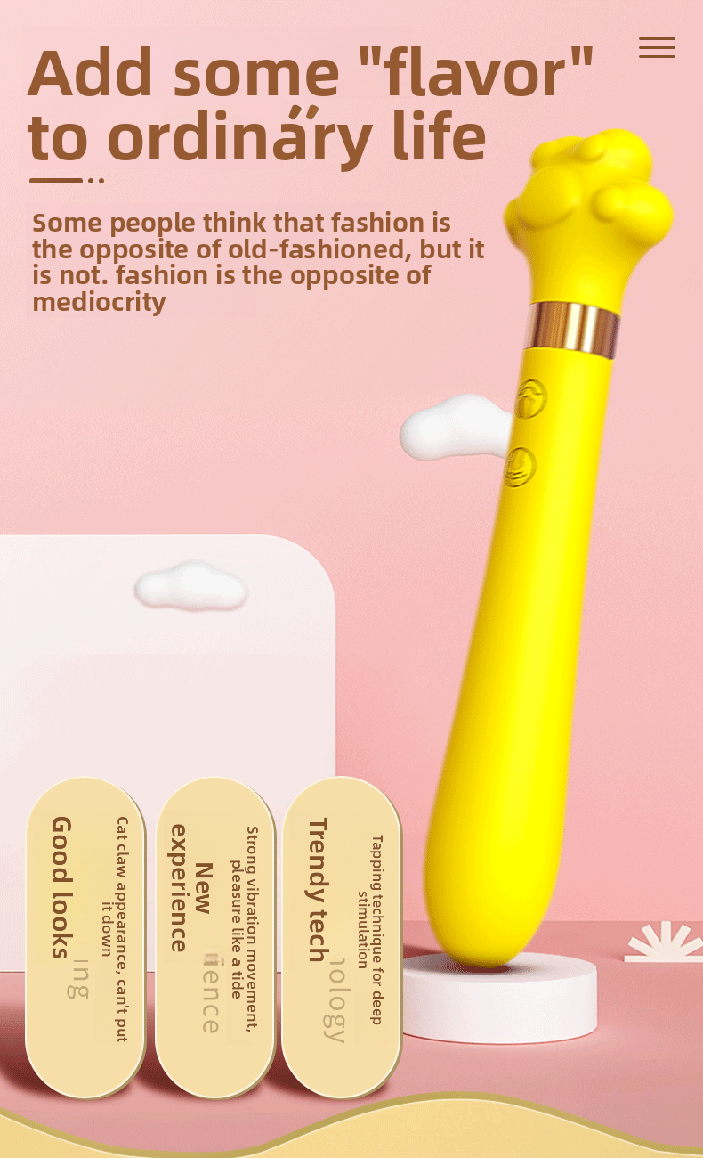 Clitoral Instant Orgasm Female Vibrator Meow Cat Paw Masturbator Insertable Vibrator