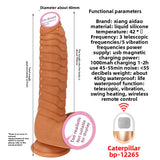 Fake Penis Realistic Telescopic Swinging Dildo Realistic Female Silicone Masturbator Vibrator Adult Sex Toys