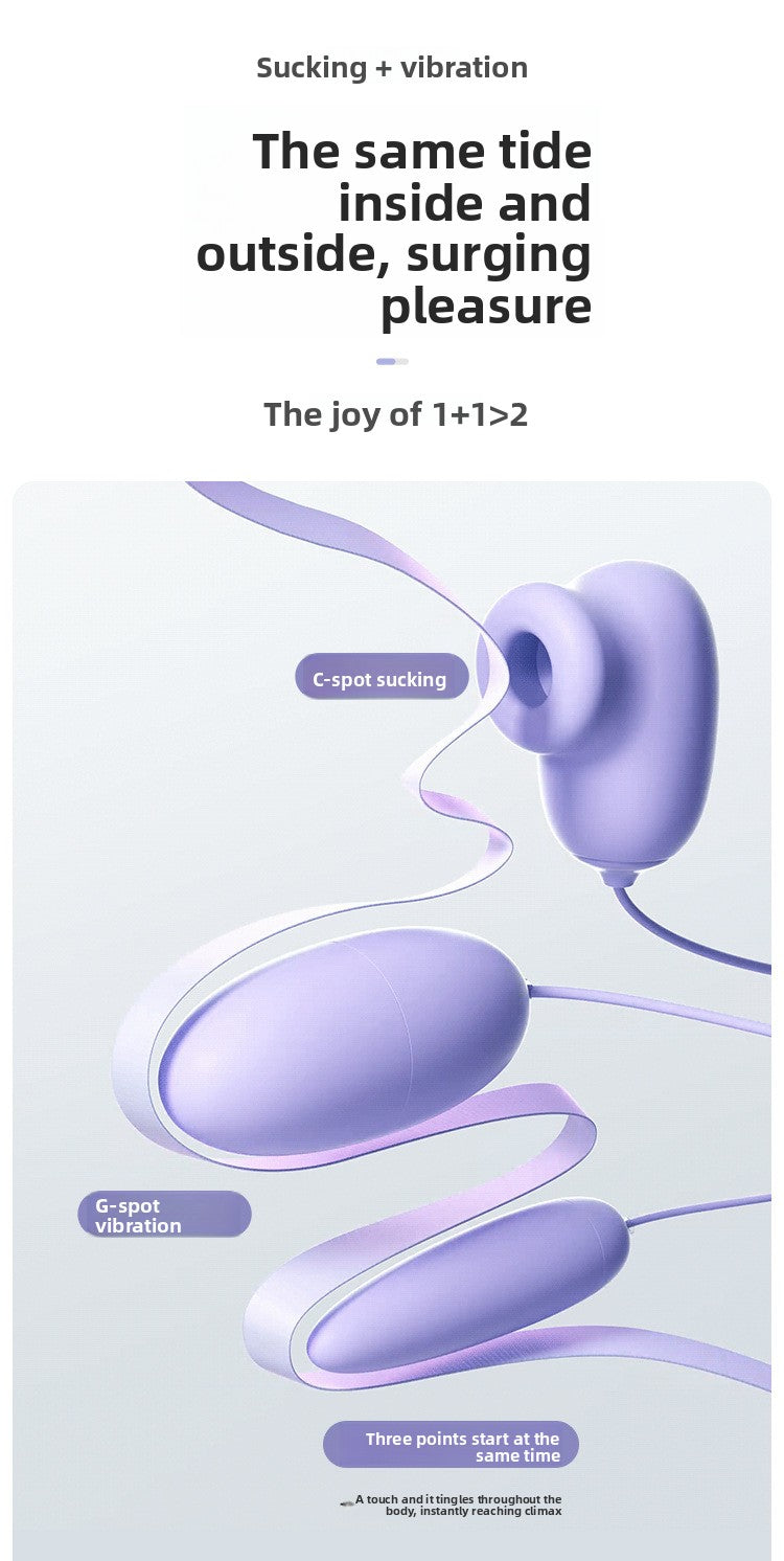 Sucking Vibrating Egg Female Orgasm Masturbator Couple Foreplay Flirting