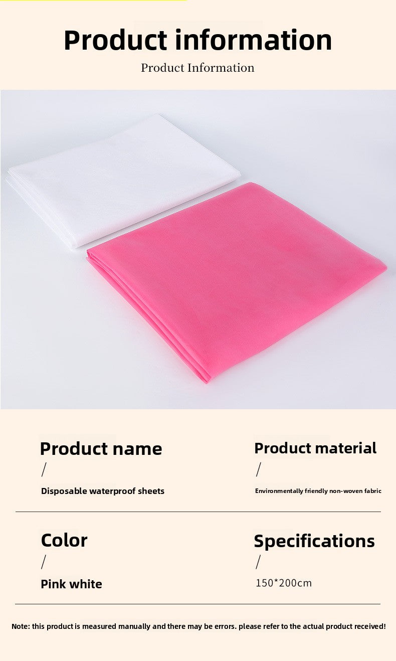 SM Props Waterproof Non-Woven Fabric Sexy Bed Sheet 2*1.5m Essential Oil Massage Wax Drop Disposable Bed Sheet Adult Products