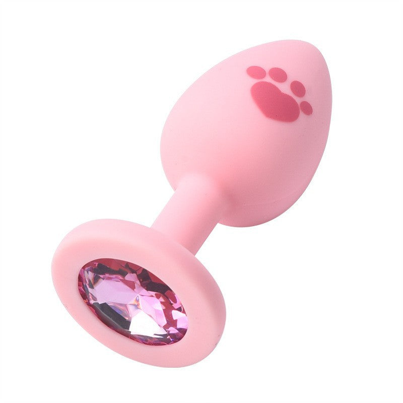 Sex Toys Props Anal Plug Silicone Cat Claw Bow Tail Back Court Props Female Toys Adult Products