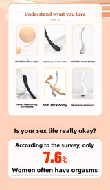 Domestic Mini G-Spot Vibrator for Women Strong Vibration Fixed Curved Adult Sex Toy Female Masturbator