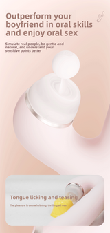 Tongue Licking Telescopic Vibrator Female Strong Vibration Female Masturbator Adult Toy Massage Stick Female Masturbator