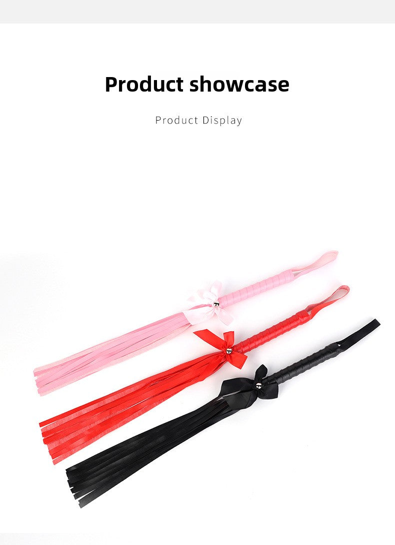 SM Props PVC Erotic Whip Training Punishment Bowknot Erotic Whip Alternative