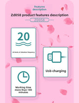 New Finger Vibrator G-Spot Instant Tide 20 Vibration Modes USB Rechargeable Portable Adult Sex Toy