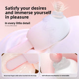 Ice Cream Stick Female Masturbator Cute Design Vibrating Suction Patting Multi-Functional Smooth Vibrator Insertion
