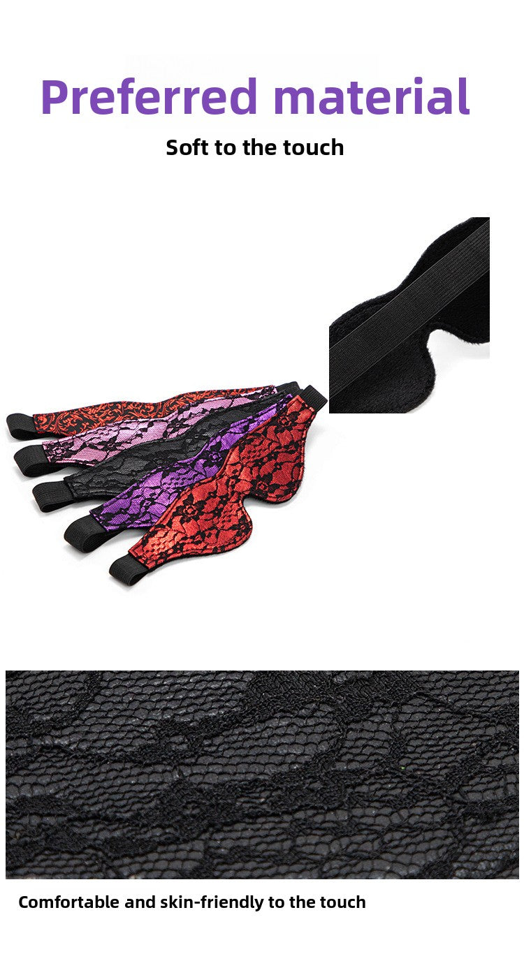 Teasing Foreplay Lace Eye Mask Couple Flirting Blindfold Light Blocking Erotic Eye Mask Adult Sex Toys SM Props