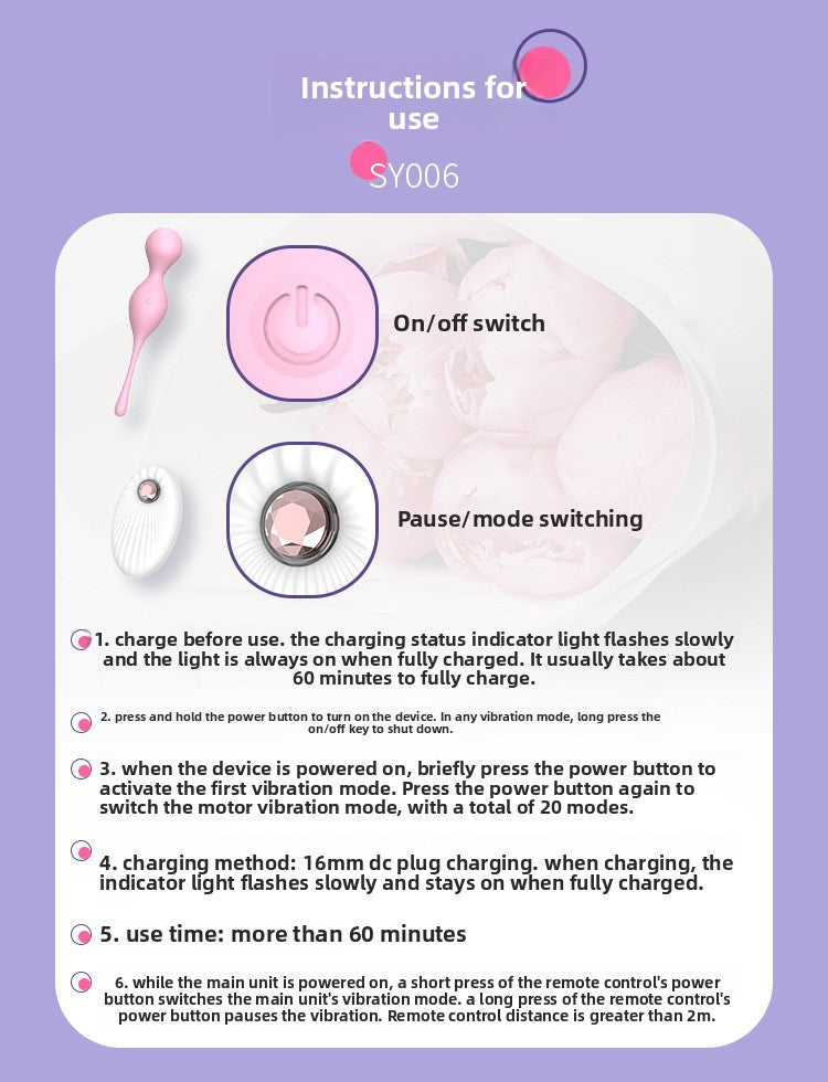 Female Shrink Ball Invisible Wearable Vibrator Wireless Remote Control Flirting Masturbator Adult Sex Toys Factory