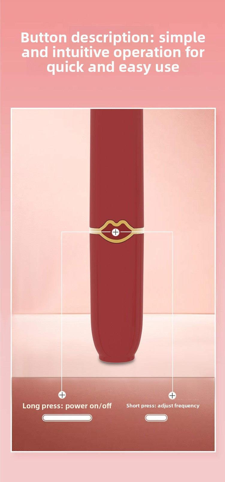 Lipstick Vibrator Female Instant Masturbator Portable Adult Sex Toys