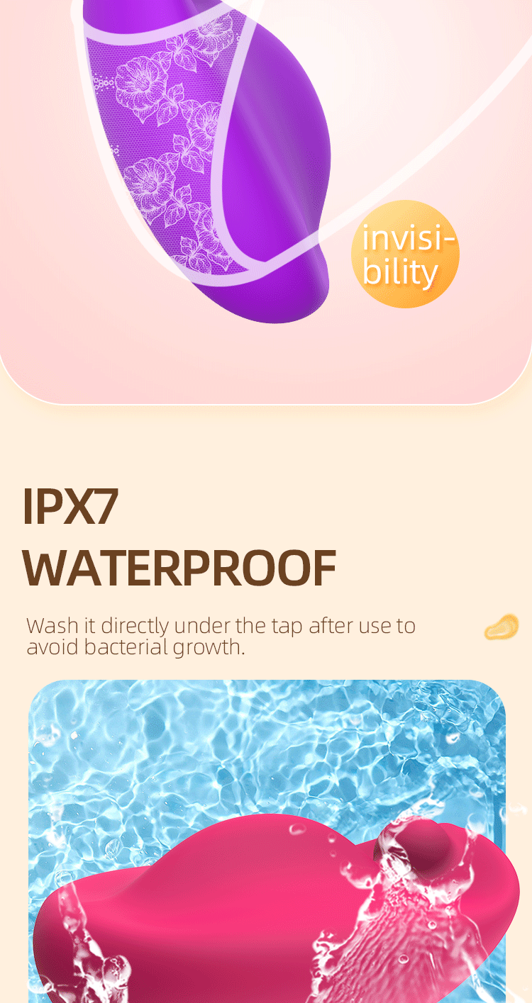 Liquid Silicone Female Wearable Vibrator Vibrating Massager Adult Fun