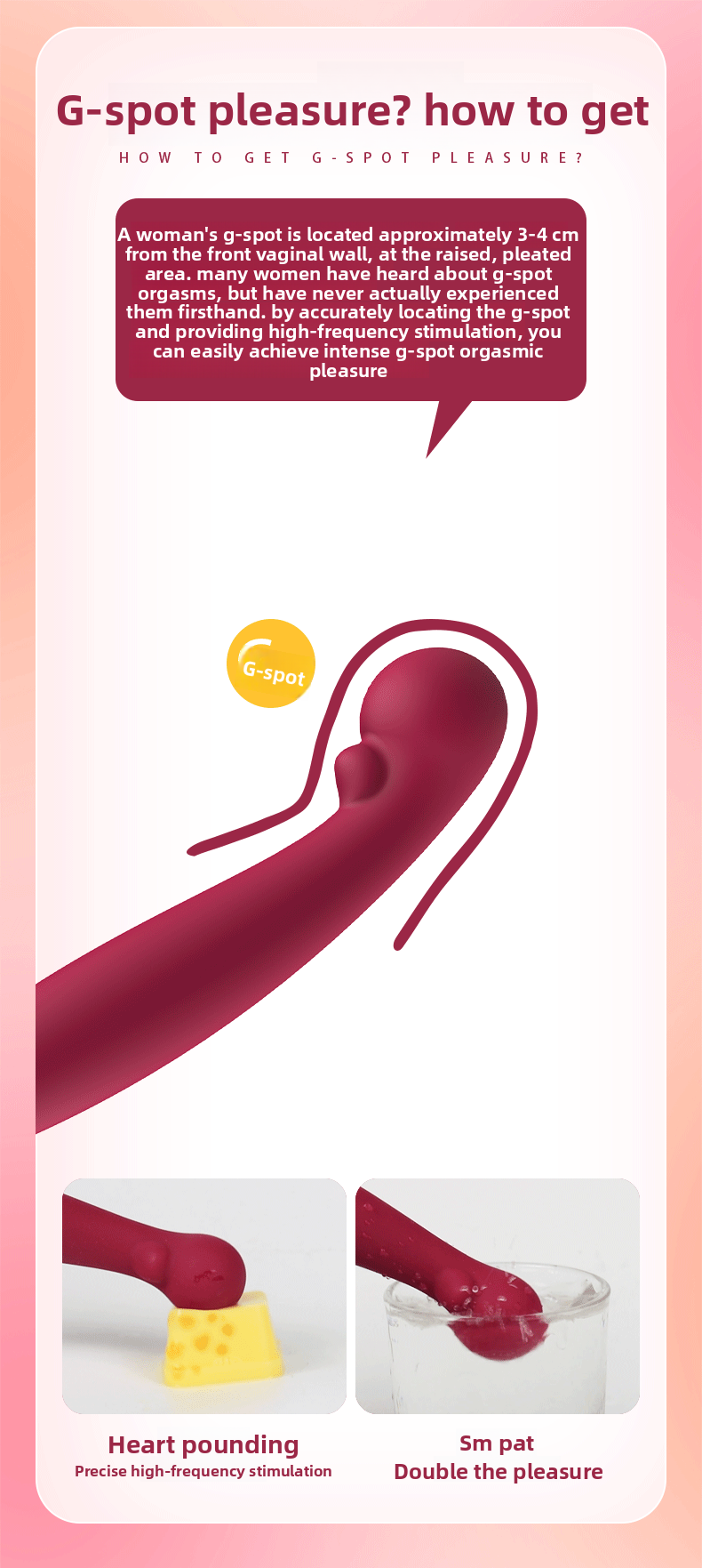 SC001 Female Masturbator Vibrator Multi-frequency Sex Toys Toys